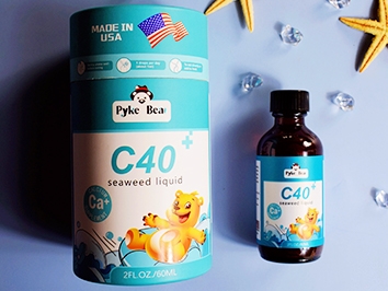 派克熊C40海藻飲液（鈣滴劑），天然海藻鈣助孩子穩步成長